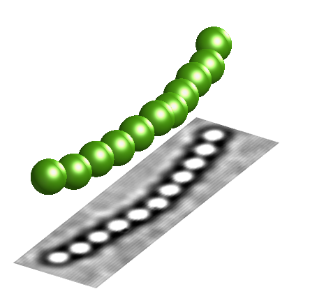 © Francesco Bonacci Assemblage de particules soumis à une flexion avec des pinces optiques : observation et reconstitution tridimensionnelle"