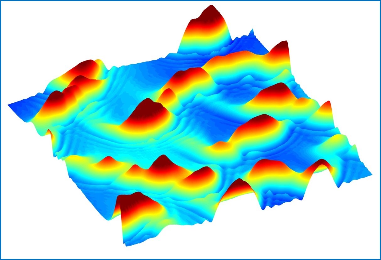 Mesure de solitons sur un film ruisselant par technique Schlieren. © Sophie MERGUI (FAST)