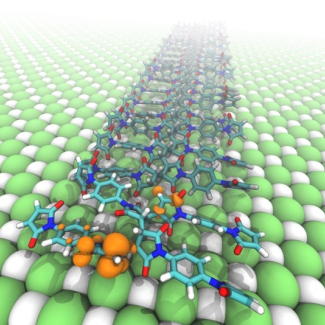 Image artistique représentant la structure des nanofils obtenus